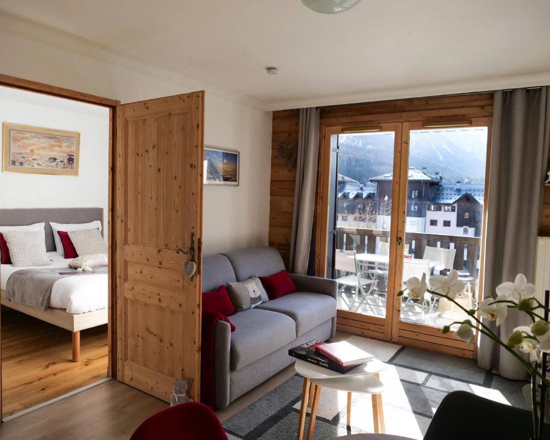 Апартаменти Mont Blanc 43, Vue Mont Blanc , Balcon, Parking Шамоні Екстер'єр фото